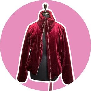 *HOST PICK: Women's Velvet Jacket in Burgundy